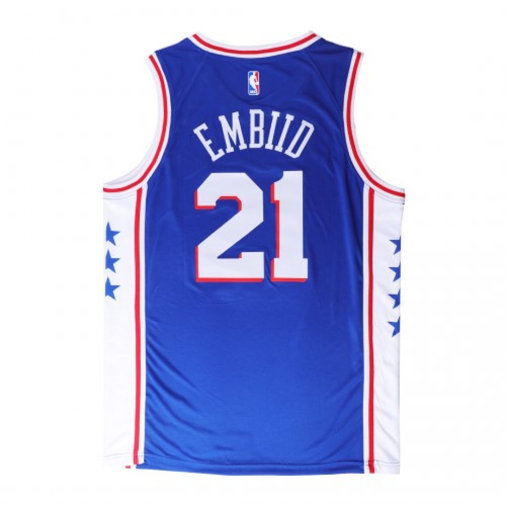 Men's Philadelphia 76ers Joel Embiid #21 Bule Swingman Jersey - Icon Edition-Pro Kit Vault | Brand New 26/27 Sports Jerseys